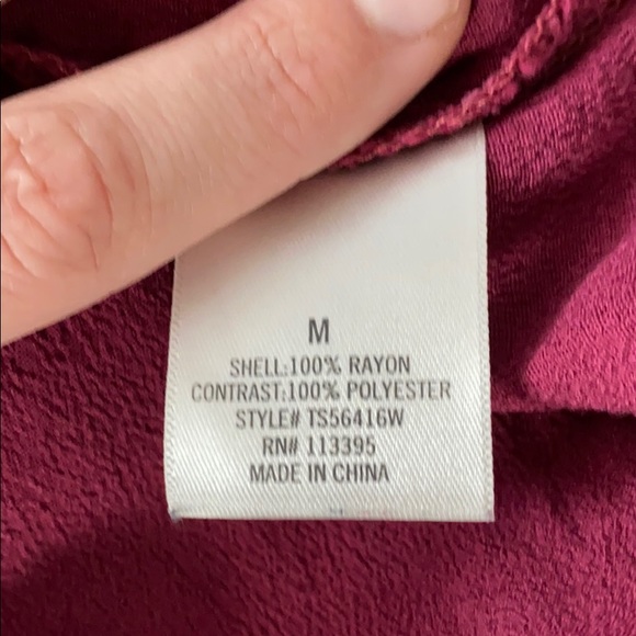 Blue Rain maroon blouse - Picture 6 of 7